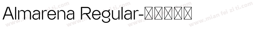 Almarena Regular字体转换